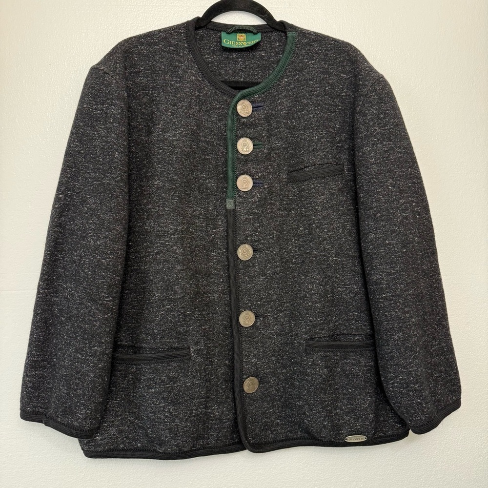 Geisswein Austrian Wool Blend Jacket Button Up Women XL Formal Hol